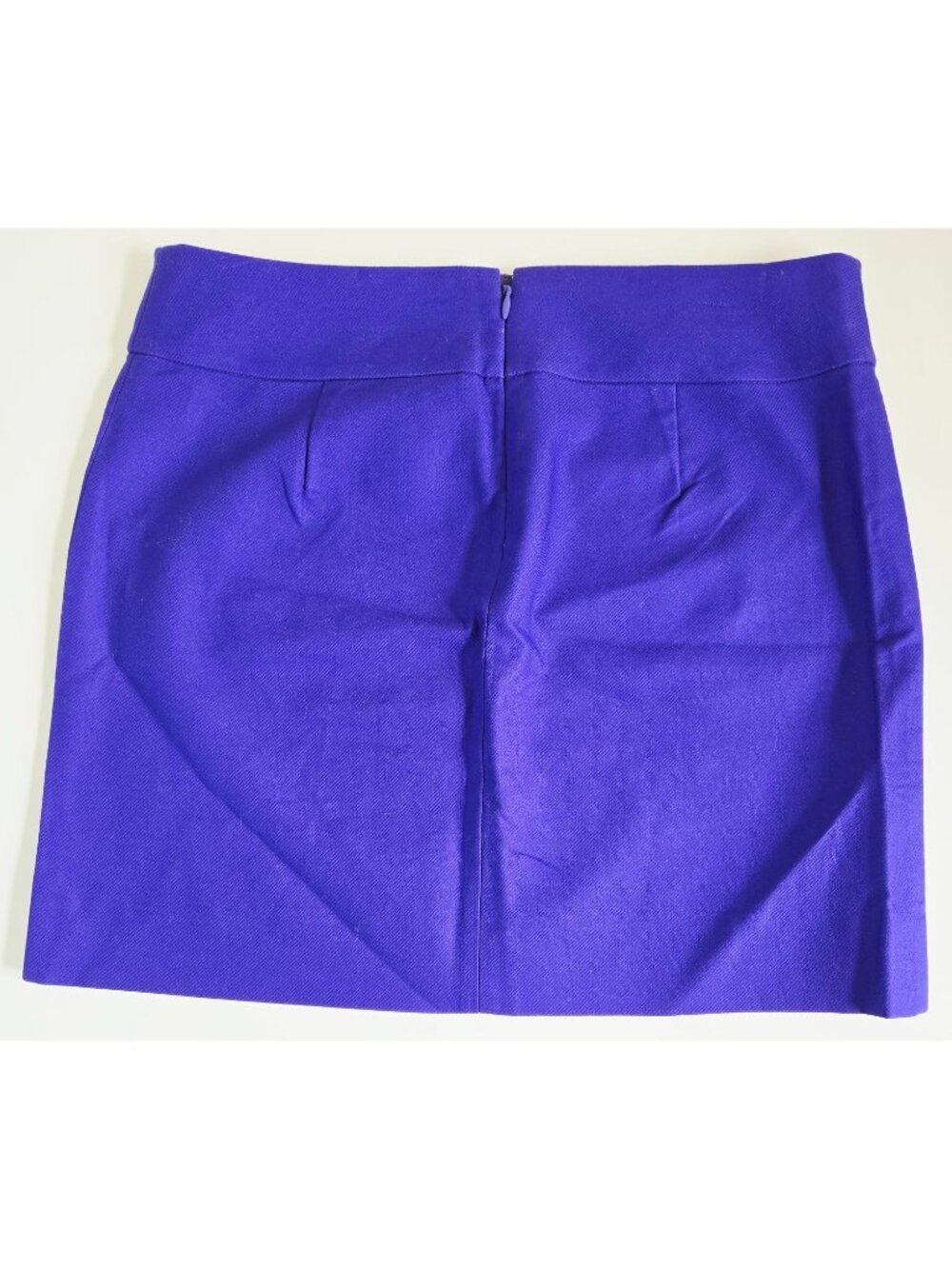 J. Crew Factory Women's Mini Skirt 100% Cotton Indigo Purple Size 6 NWT - Picture 2 of 10